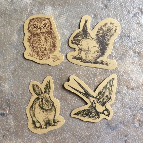 Set Of 7 Vintage Style Stickers - Picture 5 of 6